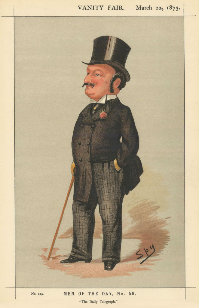 Associate Product VANITY FAIR SPY CARTOON Edward Levy 'The Daily Telegraph' Newspapers 1873