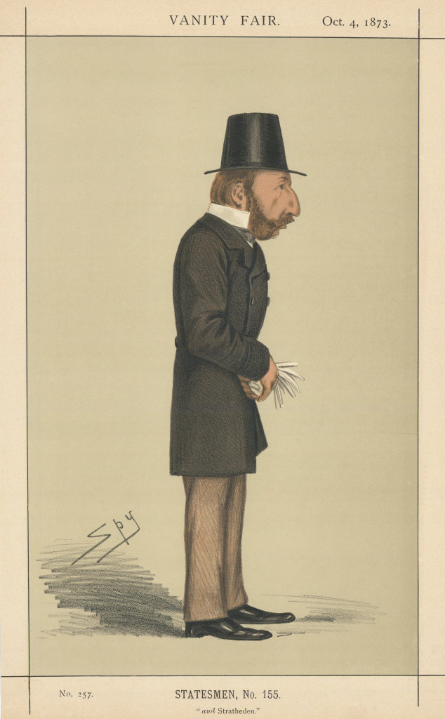 Associate Product VANITY FAIR SPY CARTOON Lord Campbell & Sratheden 'and Stratheden' Scotland 1873