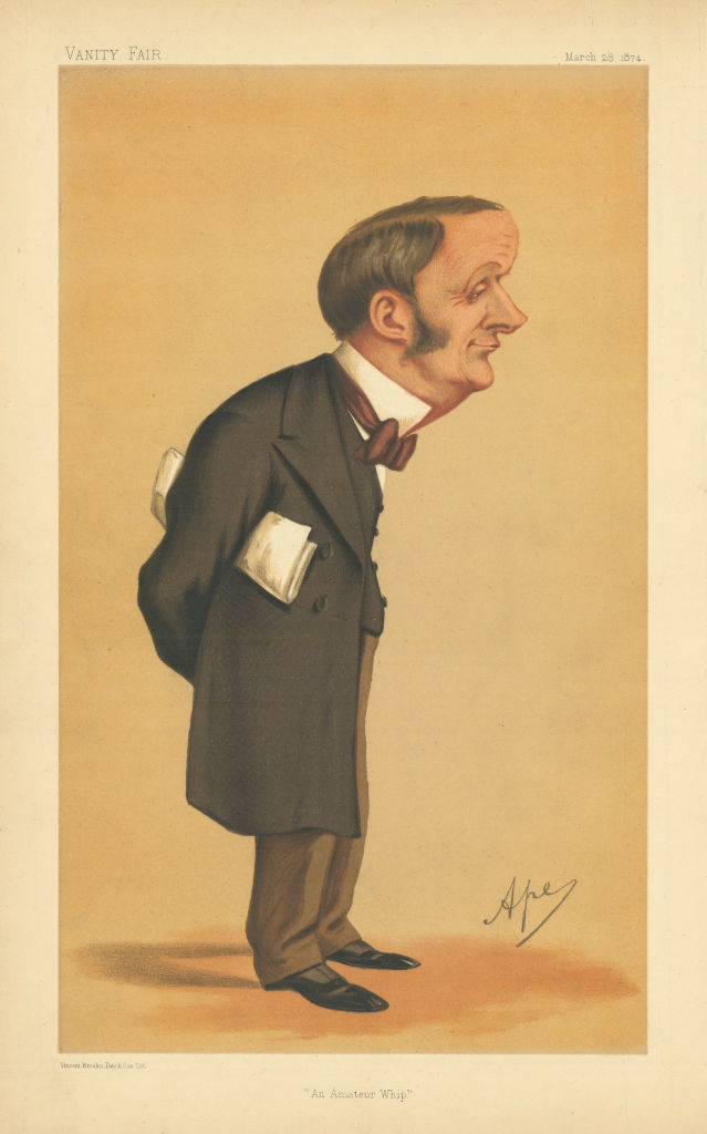 Associate Product VANITY FAIR SPY CARTOON. Sir Charles Forster 'An Amateur Whip' Staffs 1874