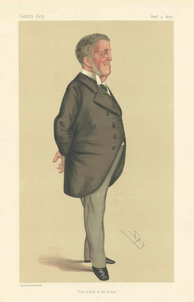 Associate Product VANITY FAIR SPY CARTOON Beauchamp Paget-Seymour 'The swell of the Ocean' 1876