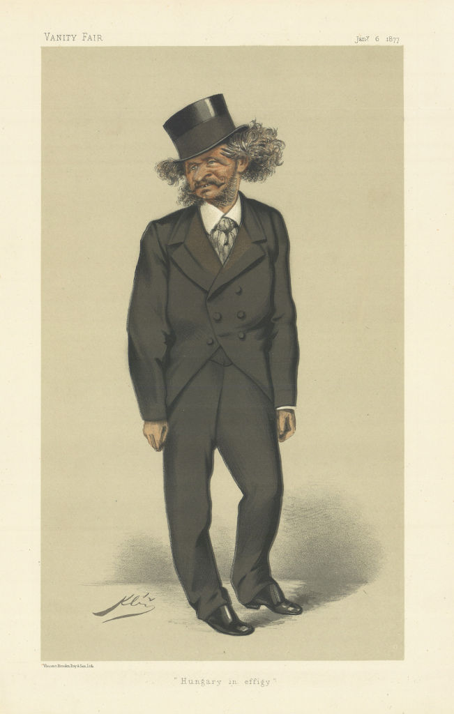 VANITY FAIR SPY CARTOON. Count Gyula Andrassy 'Hungary in effigy' Austria 1877