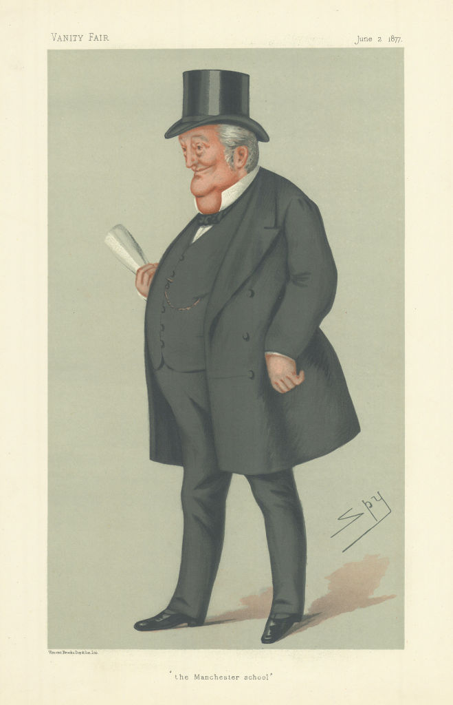 Associate Product VANITY FAIR CARTOON. Thomas Bayley Potter 'the Manchester school' Lancs 1877