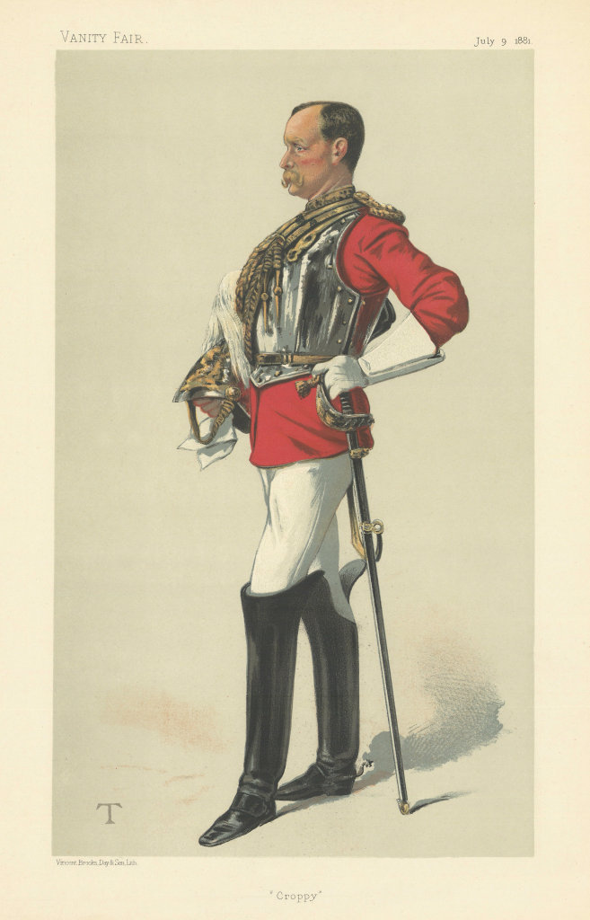 Associate Product VANITY FAIR SPY CARTOON Colonel Henry Peter Ewart 'Croppy' Military. By T 1881
