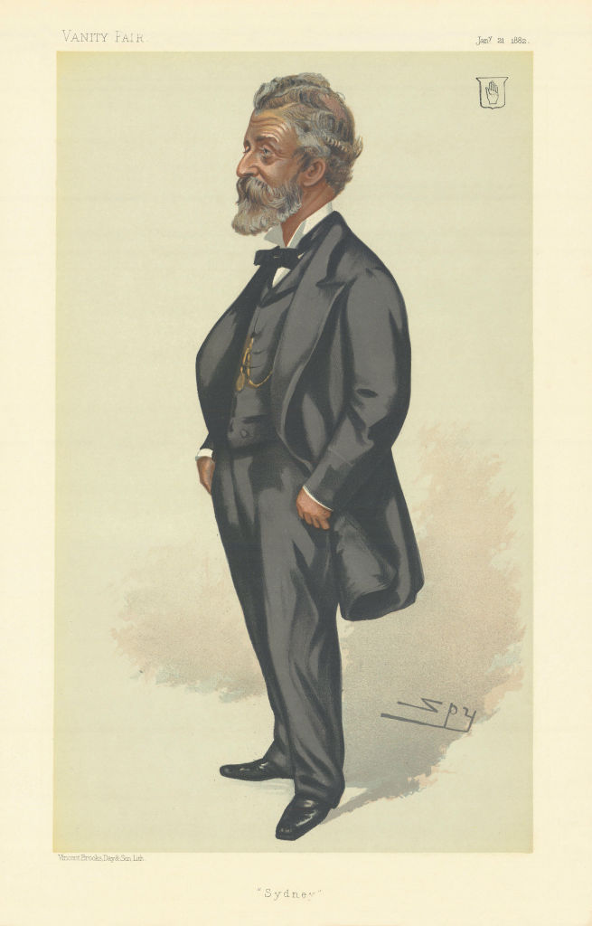 VANITY FAIR SPY CARTOON Daniel Cooper 'Sydney' Australia 1882 old print