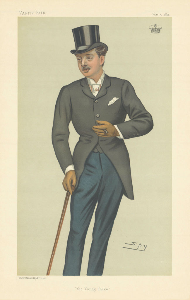VANITY FAIR SPY CARTOON The Duke of Portland 'the Young Duke' Dorset 1882
