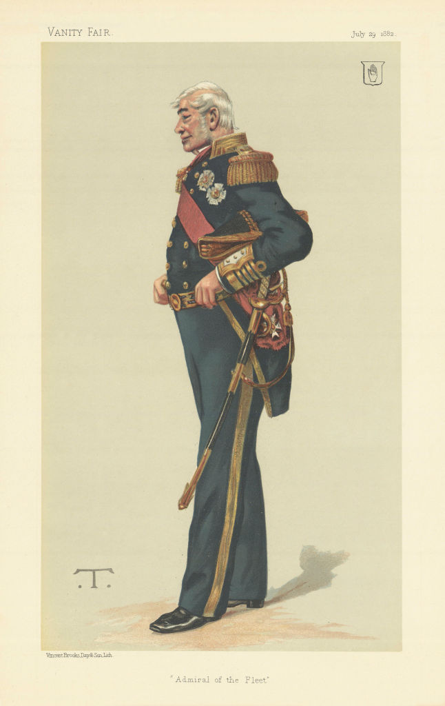 Associate Product VANITY FAIR SPY CARTOON Sir Alexander Milne 'Admiral of the Fleet'. Naval 1882
