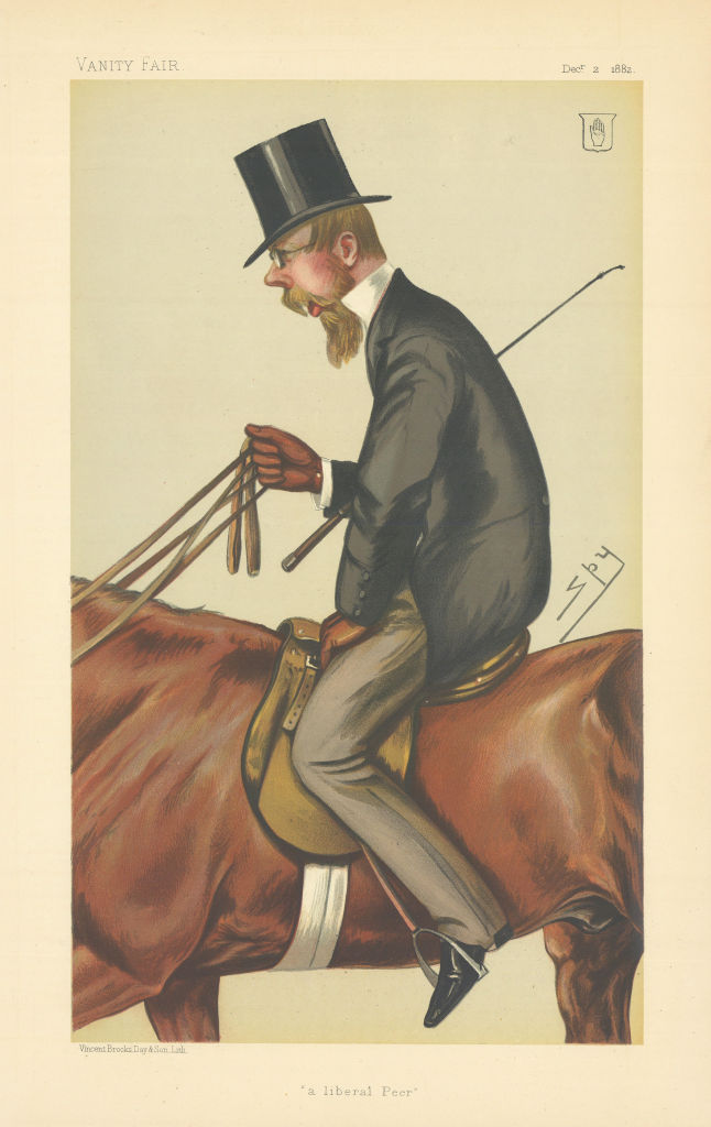 Associate Product VANITY FAIR SPY CARTOON. Lord Foley 'a liberal Peer'. Riders 1882 old print