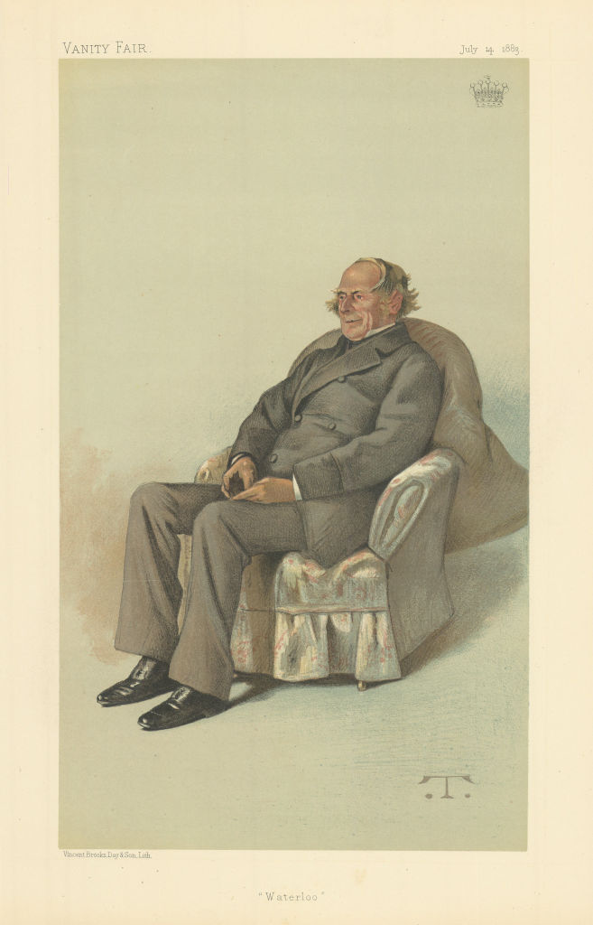Associate Product VANITY FAIR SPY CARTOON General George Keppel, Earl of Albemarle 'Waterloo' 1883