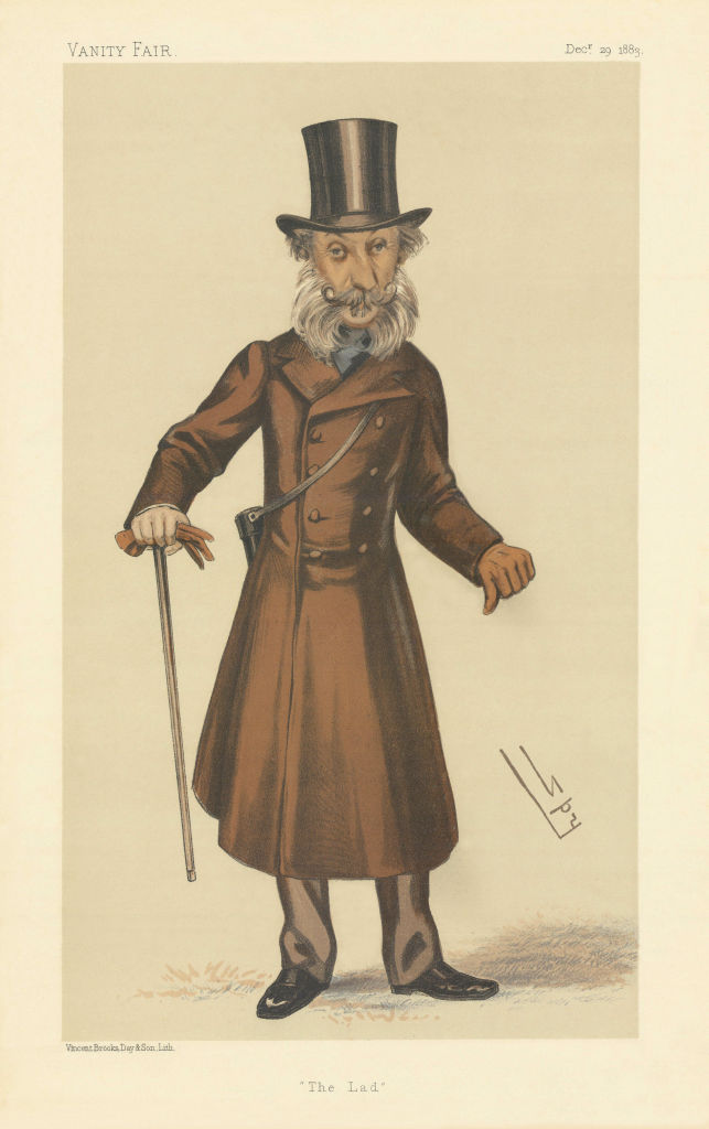 Associate Product VANITY FAIR SPY CARTOON Lt-Col Henry Townshend Forester 'The Lad' Racing 1883