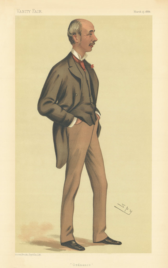 Associate Product VANITY FAIR SPY CARTOON. Henry Robert Brand 'Ordnance' Hampshire. By Spy 1884