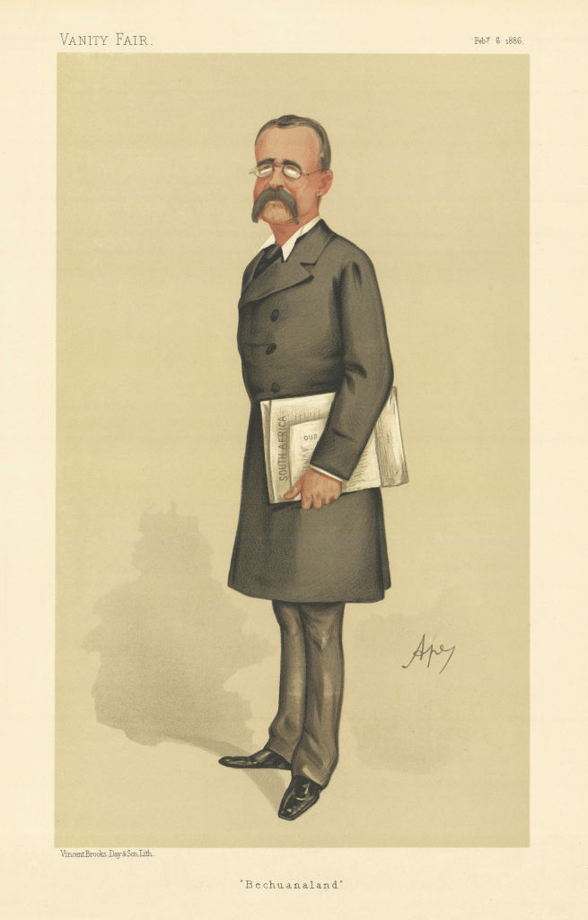VANITY FAIR SPY CARTOON Major-General Sir Charles Warren 'Bechuanaland' 1886