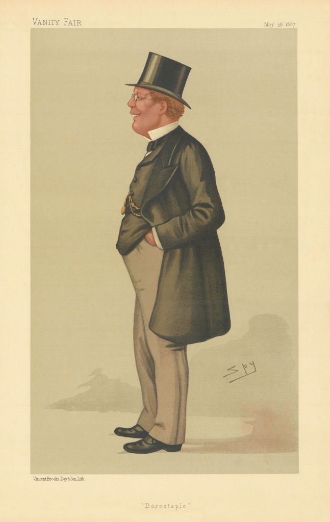 Associate Product VANITY FAIR SPY CARTOON George Pitt-Lewis QC 'Barnstaple' Law 1887 old print