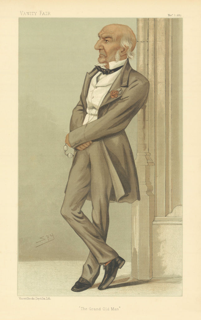 Associate Product VANITY FAIR SPY CARTOON William Ewart Gladstone 'The Grand Old Man' PM 1887