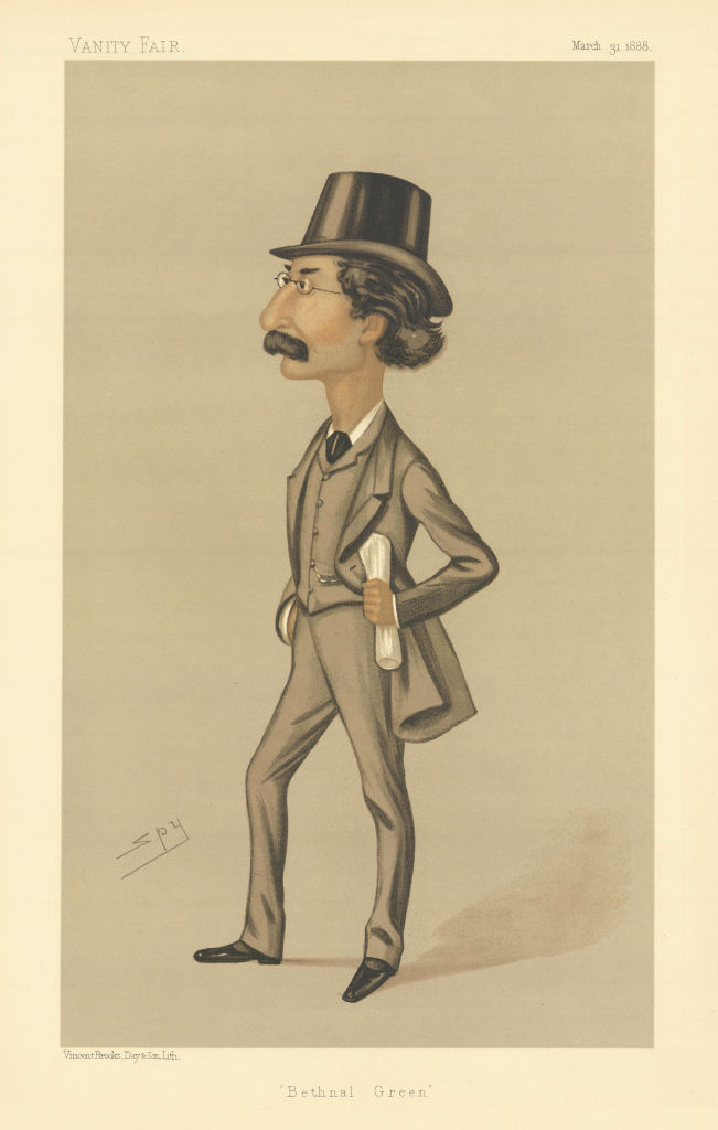 VANITY FAIR SPY CARTOON Edward Hare Pickersgill 'Bethnal Green' London 1888