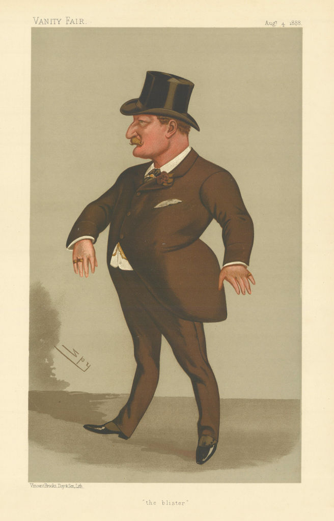 VANITY FAIR SPY CARTOON Charles Kearns Deane Tanner 'the blister' Ireland 1888