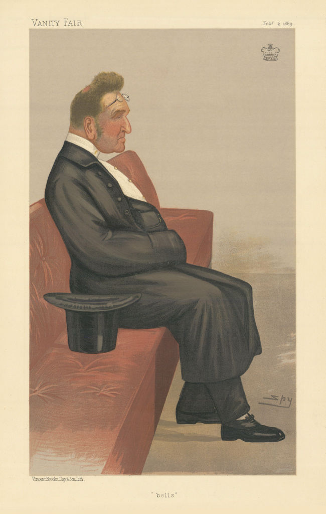 Associate Product VANITY FAIR SPY CARTOON Lord Grimthorpe QC 'Bells' Law 1889 old antique print