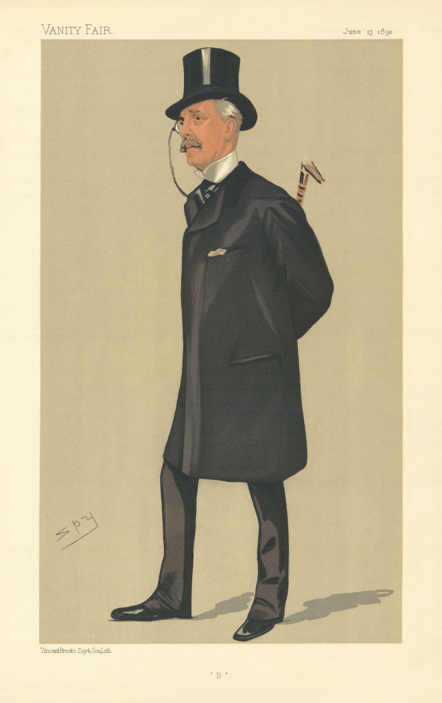VANITY FAIR SPY CARTOON Squire Bancroft. Theatre Actor. Drawing-room comedy 1891