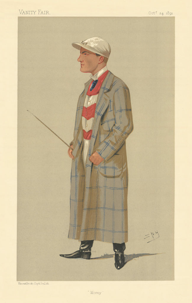 Associate Product VANITY FAIR SPY CARTOON Herbert Mornington Cannon 'Morny' Jockey 1891 print