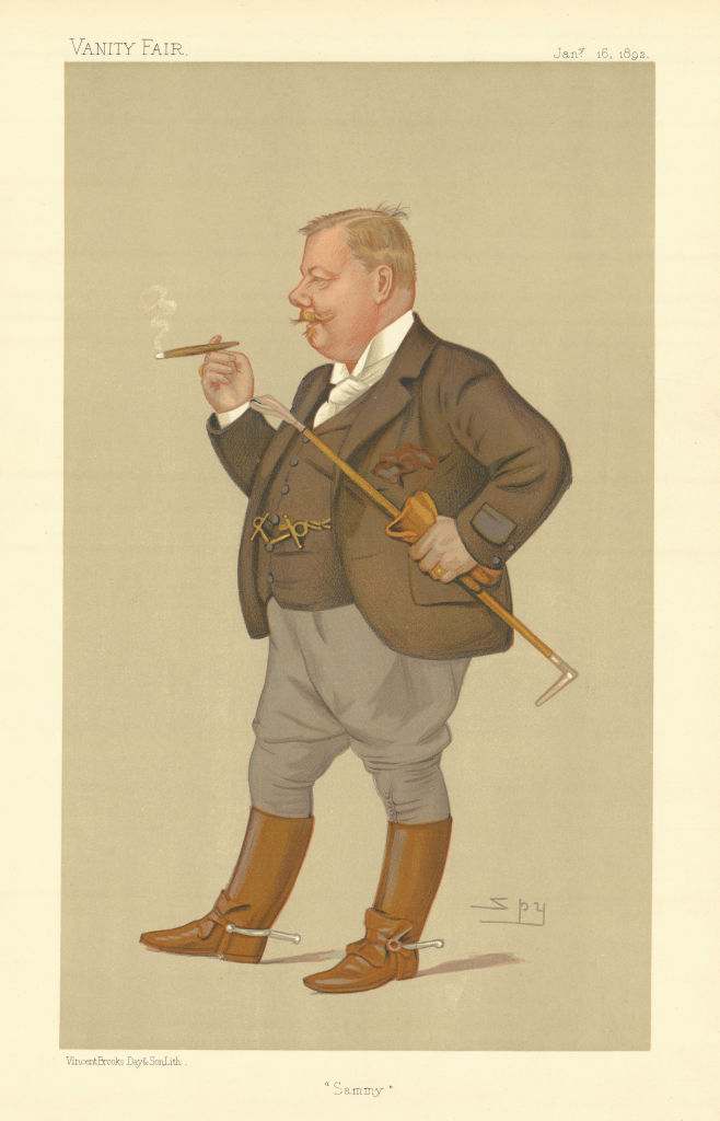 VANITY FAIR SPY CARTOON Edward Linley Sambourne 'Sammy' Artist Cartoonist 1892