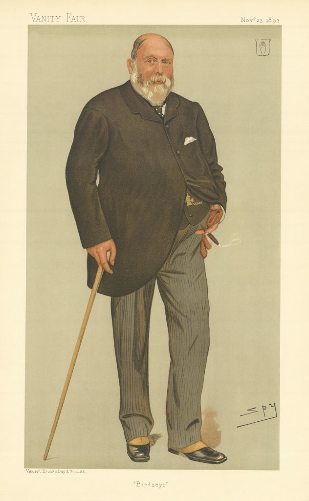 VANITY FAIR SPY CARTOON Sir William Wills, Baron Winterstoke 'Birdseye' 1893