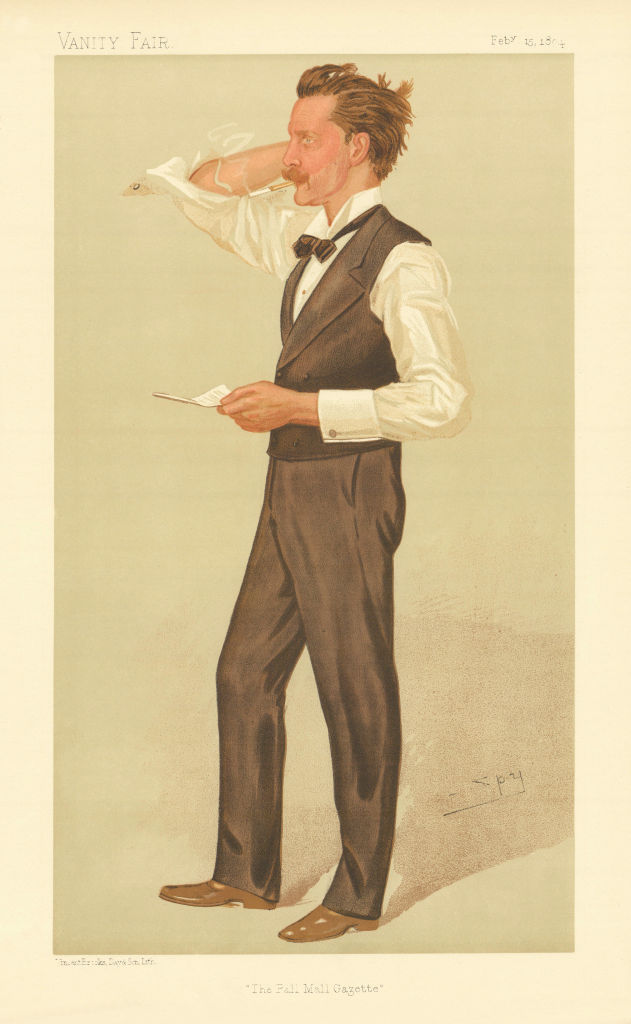 Associate Product VANITY FAIR SPY CARTOON Harry Cockayne-Cust 'The Pall Mall Gazette'. Editor 1894