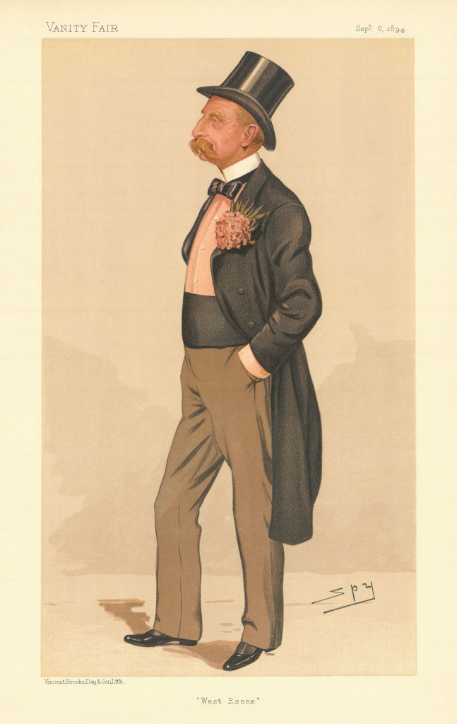 VANITY FAIR SPY CARTOON Amelius Lockwood, Baron Lambourne 'West Essex' 1894
