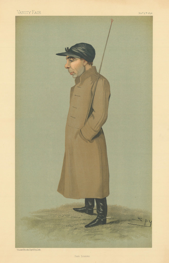 Associate Product VANITY FAIR CARTOON. Sam Loates. Jockeys. By Spy 1896 old antique print