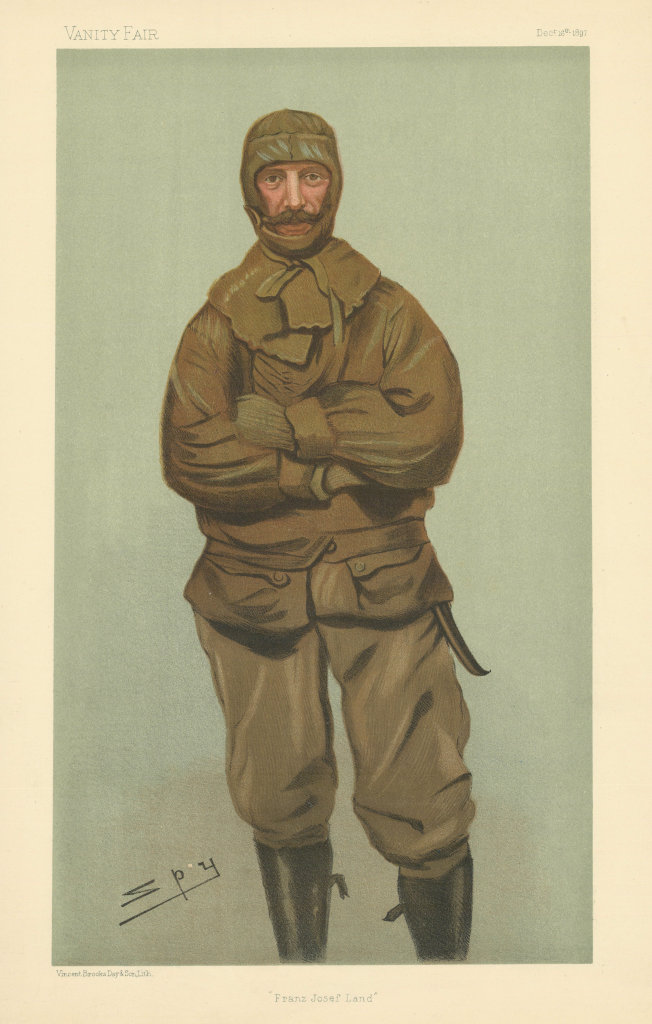 Associate Product VANITY FAIR SPY CARTOON Frederick Jackson 'Franz Josef Land'. Explorer 1897