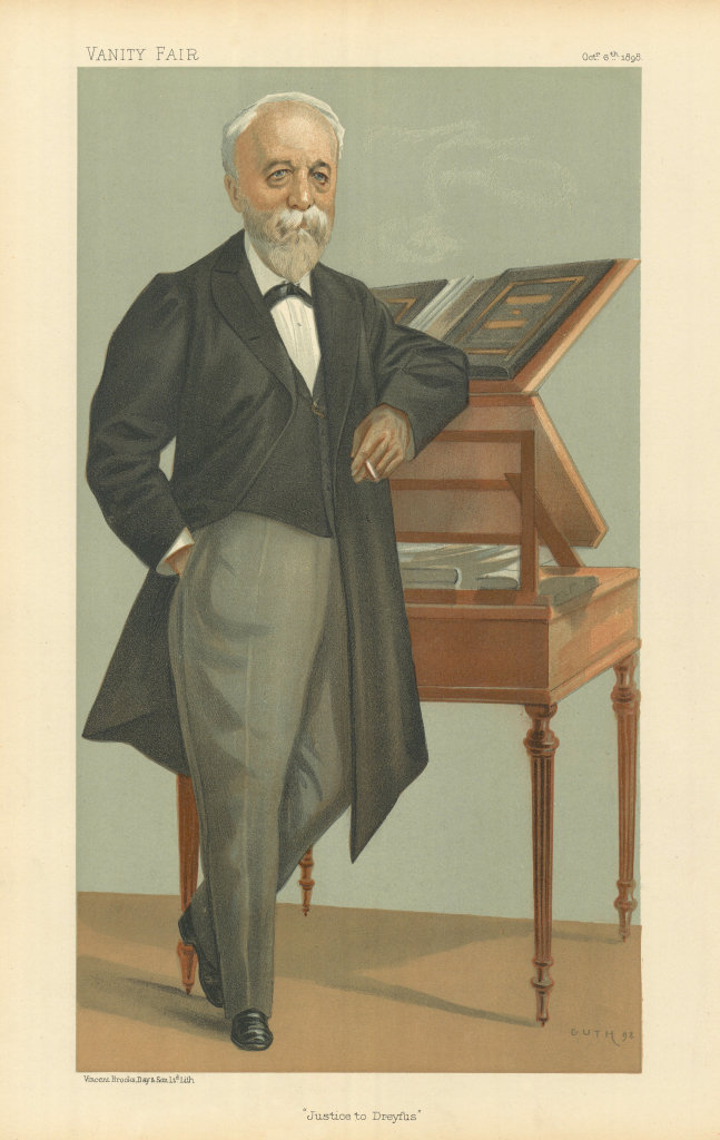 Associate Product VANITY FAIR SPY CARTOON Eugène Henri Brisson 'Justice to Dreyfus'. France 1898