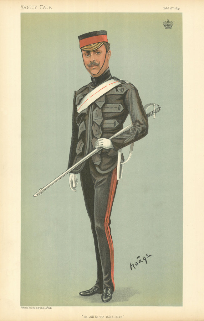 VANITY FAIR SPY CARTOON James Hamilton 'He will be the 3rd Duke' Abercorn 1899