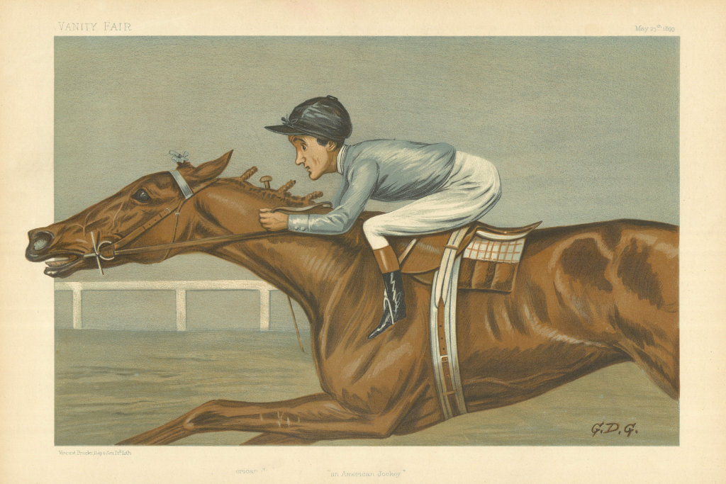 Associate Product VANITY FAIR SPY CARTOON James Forman "Tod" Sloan 'An American Jockey'. GDG 1899