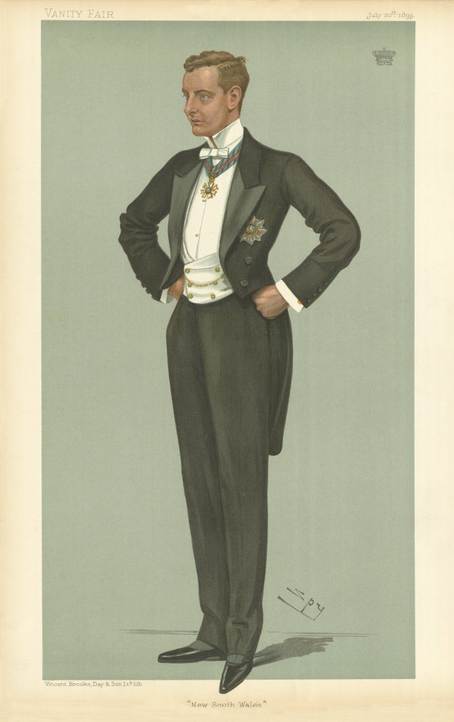 VANITY FAIR SPY CARTOON William Lygon, Lord Beauchamp 'New South Wales' 1899