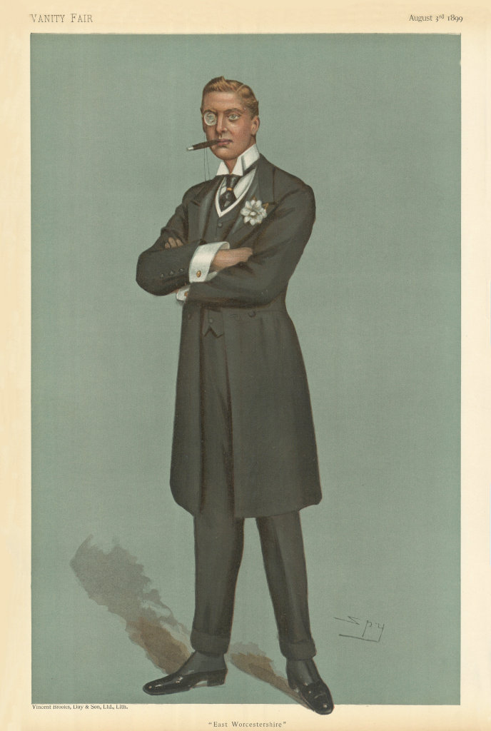 VANITY FAIR SPY CARTOON Austen Chamberlain 'East Worcestershire'. MP 1899