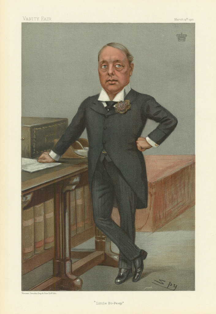 VANITY FAIR SPY CARTOON Archibald Primrose, Earl Rosebery 'Little Bo-Peep' 1901