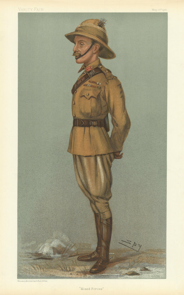Associate Product VANITY FAIR SPY CARTOON General Sir Ian Hamilton 'Mixed Forces'. Military 1901