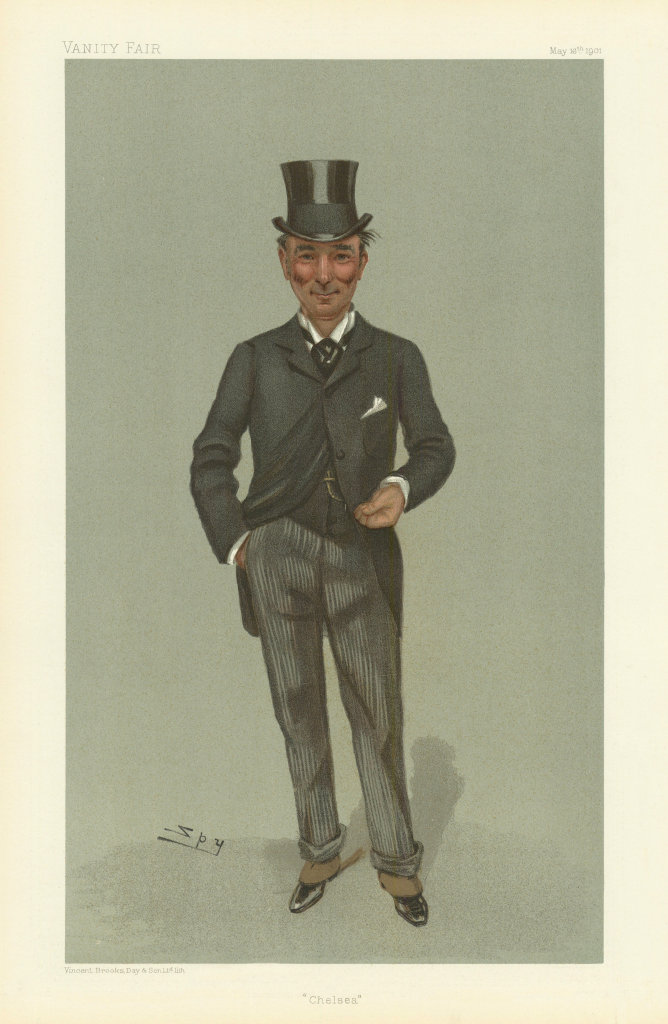 Associate Product VANITY FAIR SPY CARTOON Charles Algernon Whitmore 'Chelsea' MP. Politics 1901