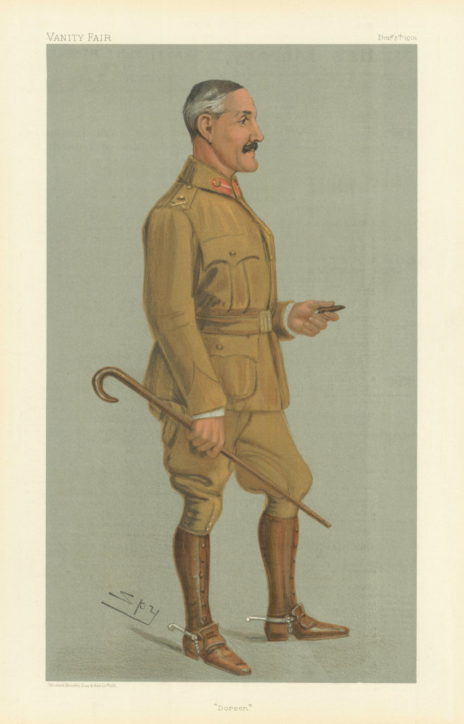 Associate Product VANITY FAIR SPY CARTOON General Horace Smith-Dorrien DSO 'Doreen'. Military 1901