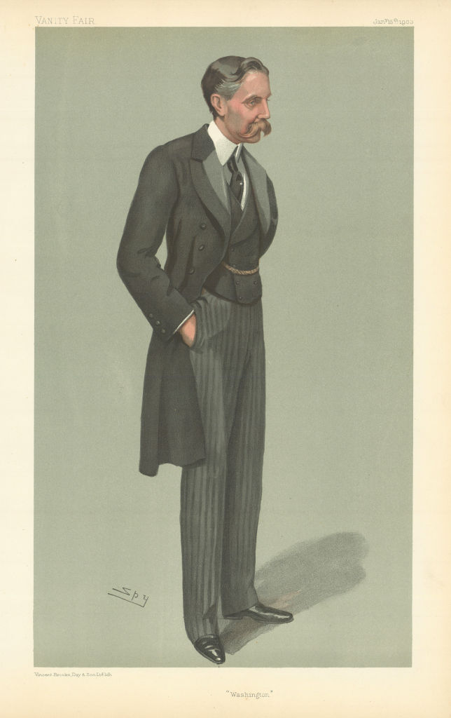 Associate Product VANITY FAIR SPY CARTOON Michael Herbert 'Washington'. Ambassador to USA 1903