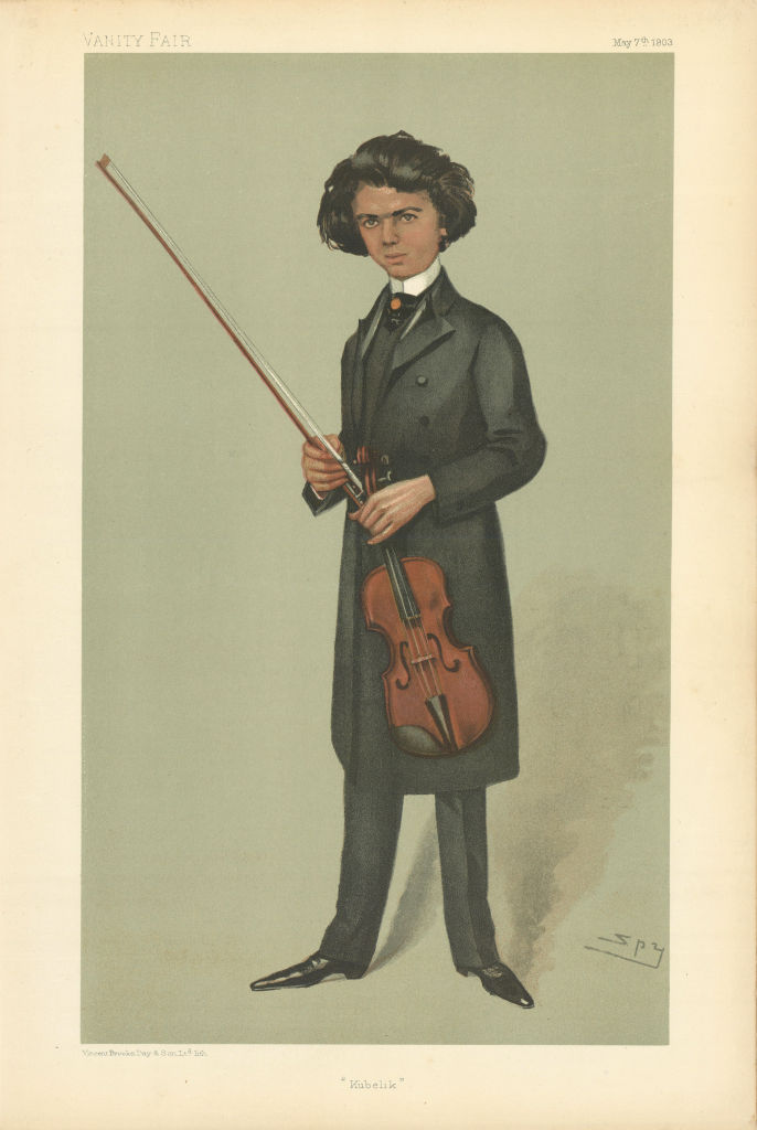 Associate Product VANITY FAIR SPY CARTOON Jan Kubelik. Czech violinist & composer. Music 1903