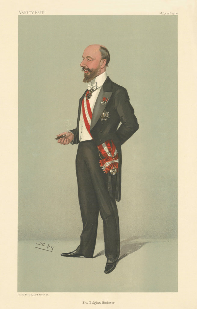 Associate Product VANITY FAIR SPY CARTOON Charles Maximilien de Lalaing. The Belgian Minister 1904