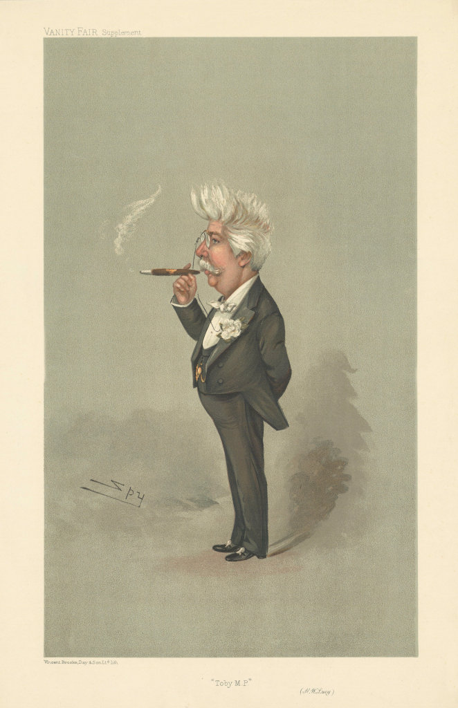 VANITY FAIR SPY CARTOON Henry William Lucy 'Toby MP' Political Journalist 1905