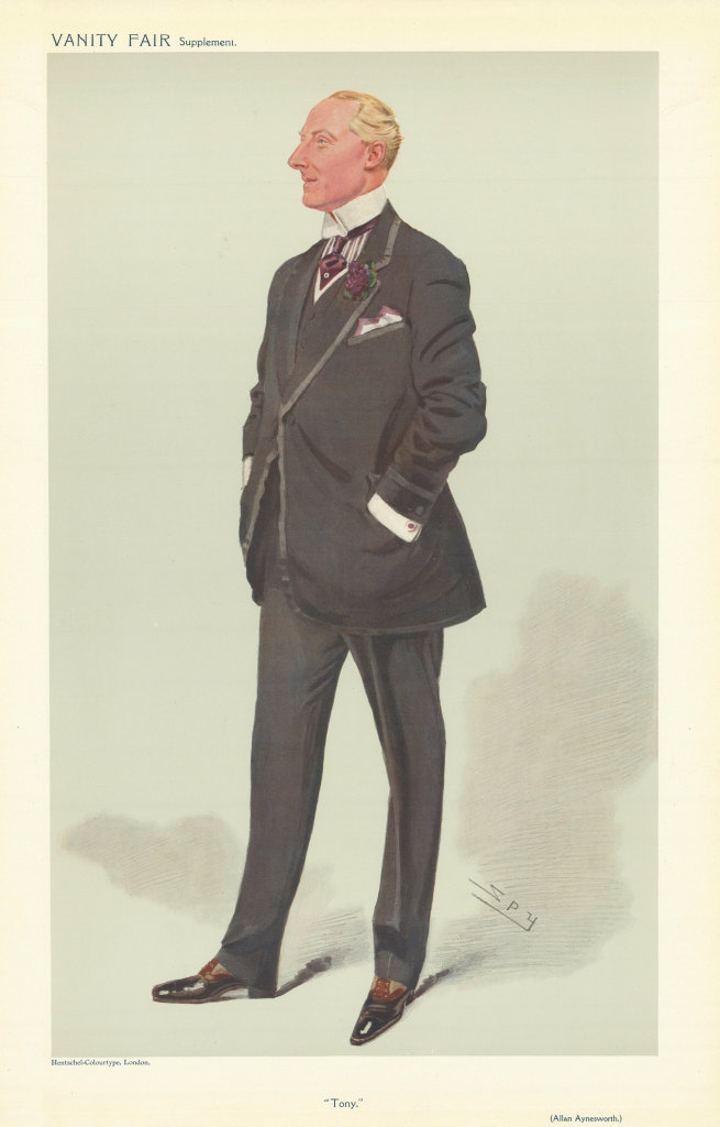 Associate Product VANITY FAIR SPY CARTOON. Allan Aynesworth 'Tony' Theatre. Actor. By Spy 1908