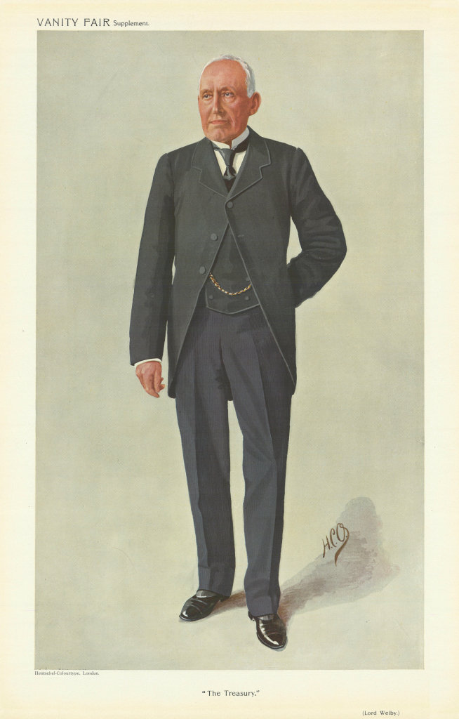 Associate Product SPY CARTOON. Lord Welby 'The Treasury' Permanent Secretary. Finance. HCO 1910