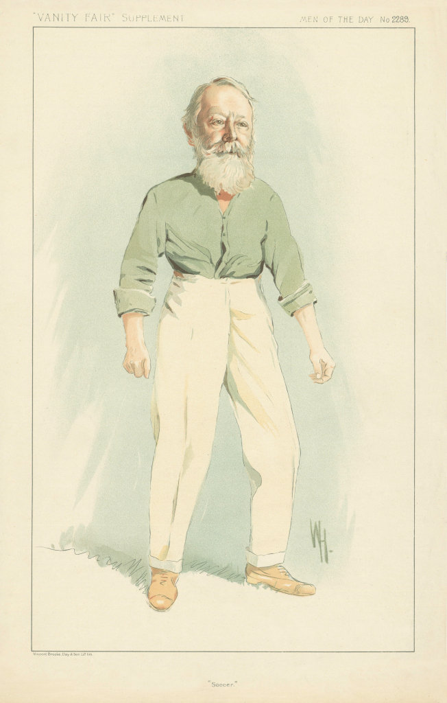 VANITY FAIR SPY CARTOON Arthur, Kinnaird 'Soccer' Football. 9 FA cup finals 1912