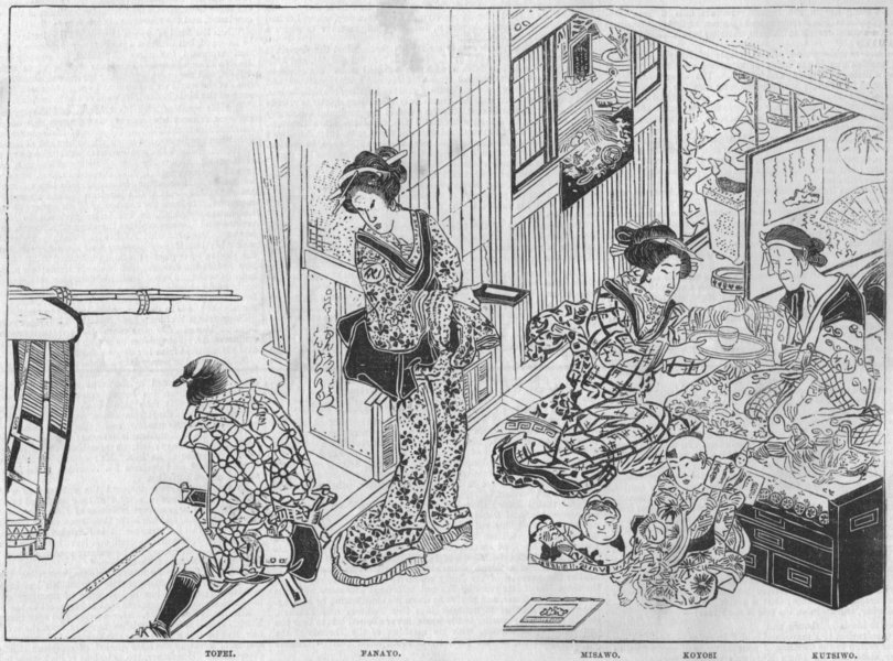 JAPAN. Tofei goes out, and Fanayo leaves Misawo and Koyosi with Kutsiwo, 1857