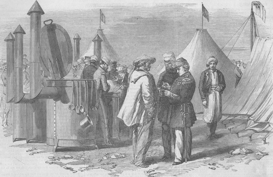 CRIMEAN WAR/UKRAINE. M. Soyer's Camp and Bivouac kitchen in the Crimea, 1855