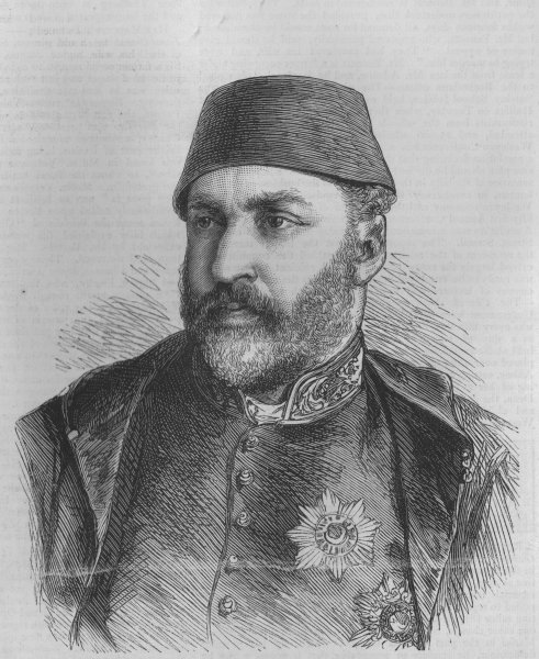 Associate Product TURKEY. Abdülaziz I. Abd-Ul-Aziz, Sultan. Deposed 1876. Committed suicide, 1876