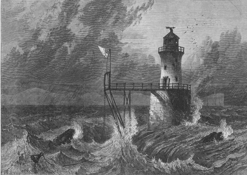 Associate Product SOUTH AFRICA. The Roman Rocks lighthouse, Simon's Bay, Cape of Good Hope, 1869