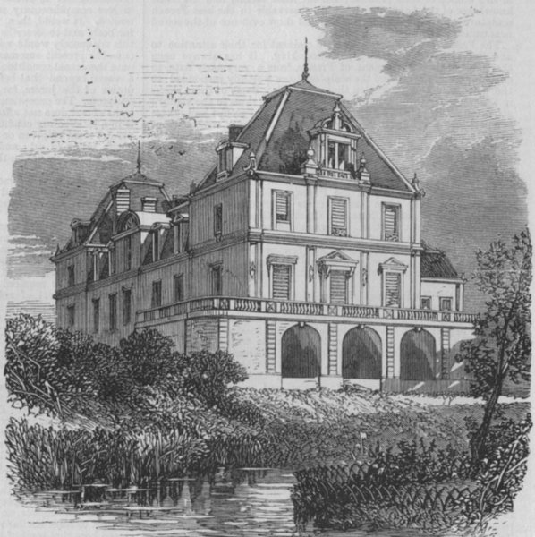 FRANCE. Chateau Meursault, Burgundy (Class 73) , antique print, 1867