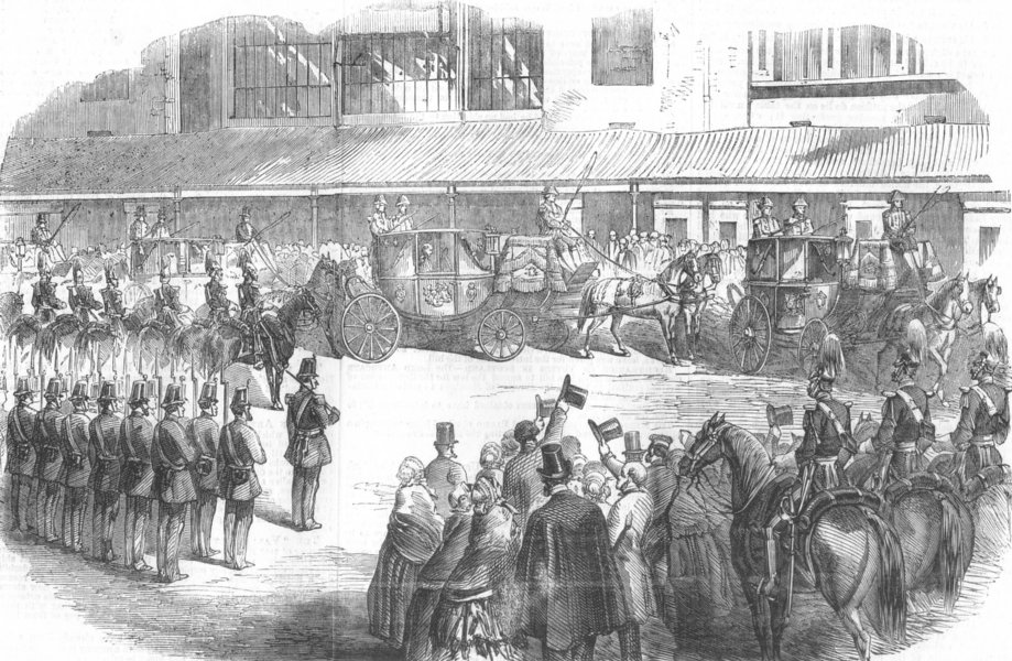 Associate Product MANCHESTER. Arrival of HRH Prince Albert at the Art-Treasures Palace, 1857